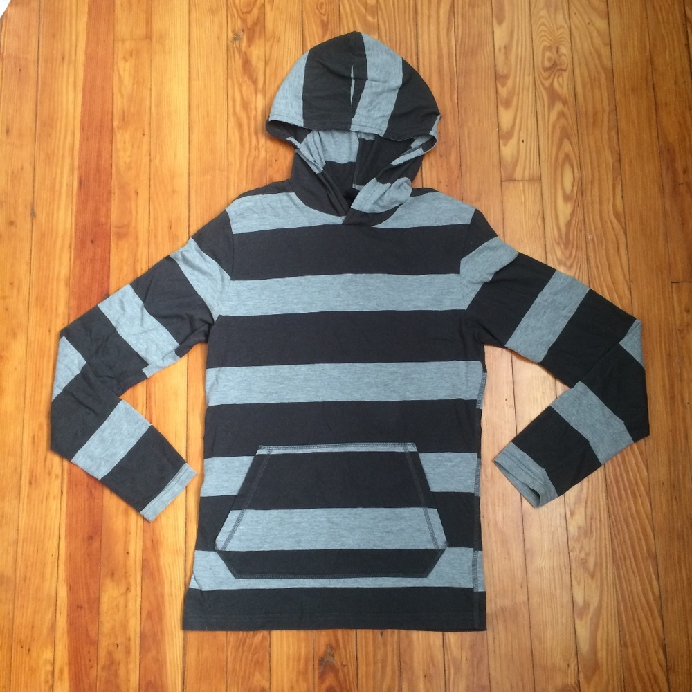 BDG Striped Hoodie Shirt